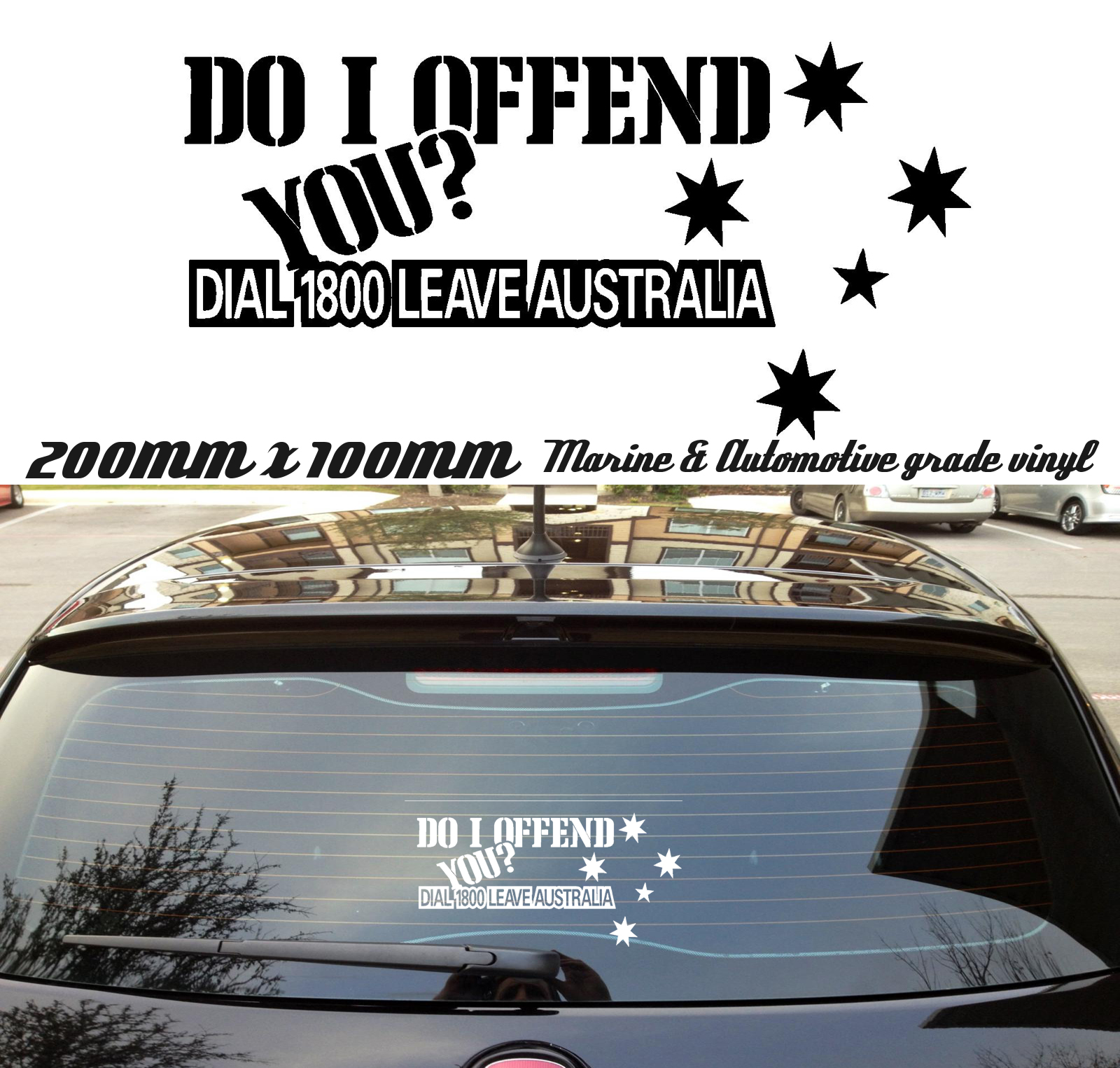 Funny Aussie Travel Map Sticker Aussie Car Flag 4x4 Funny Ute #7119EN 